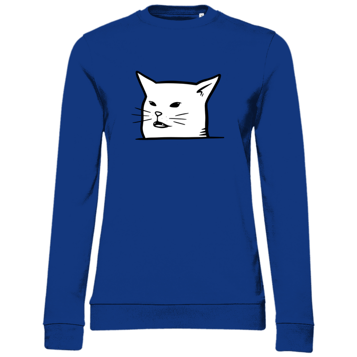 Katzenmeme - Damen Sweatshirt - Textilzauber
