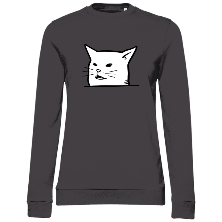 Katzenmeme - Damen Sweatshirt - Textilzauber