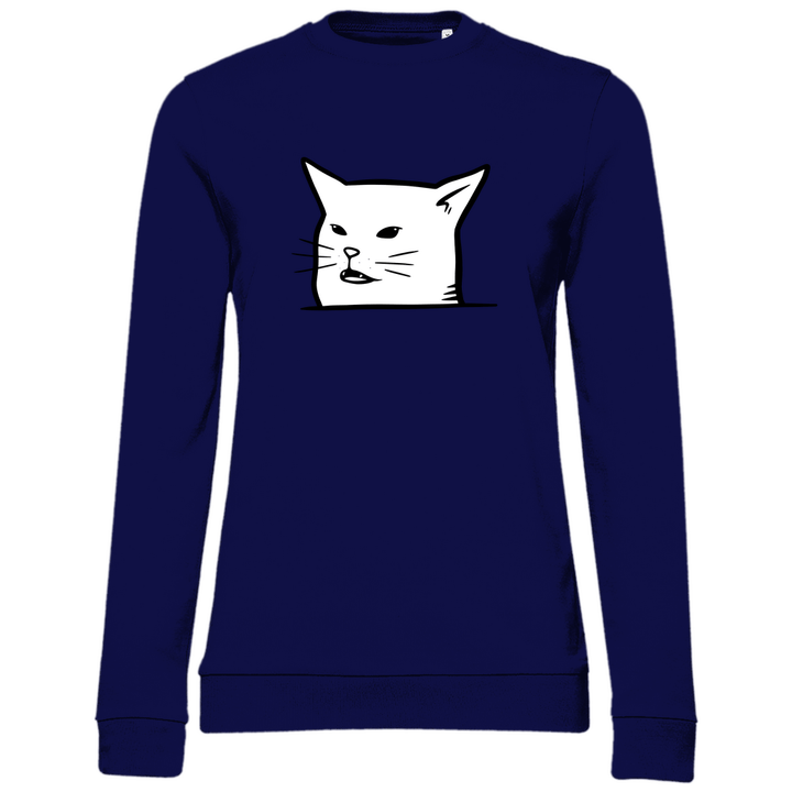 Katzenmeme - Damen Sweatshirt - Textilzauber