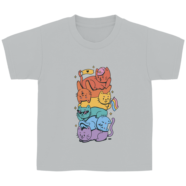 Katzenstapel - Kinder T - Shirt - Textilzauber