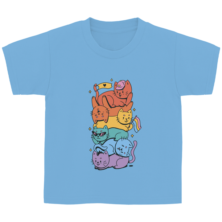 Katzenstapel - Kinder T - Shirt - Textilzauber