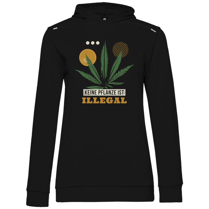 Keine Pflanze ist Illegal - Damen Hoodie - Textilzauber