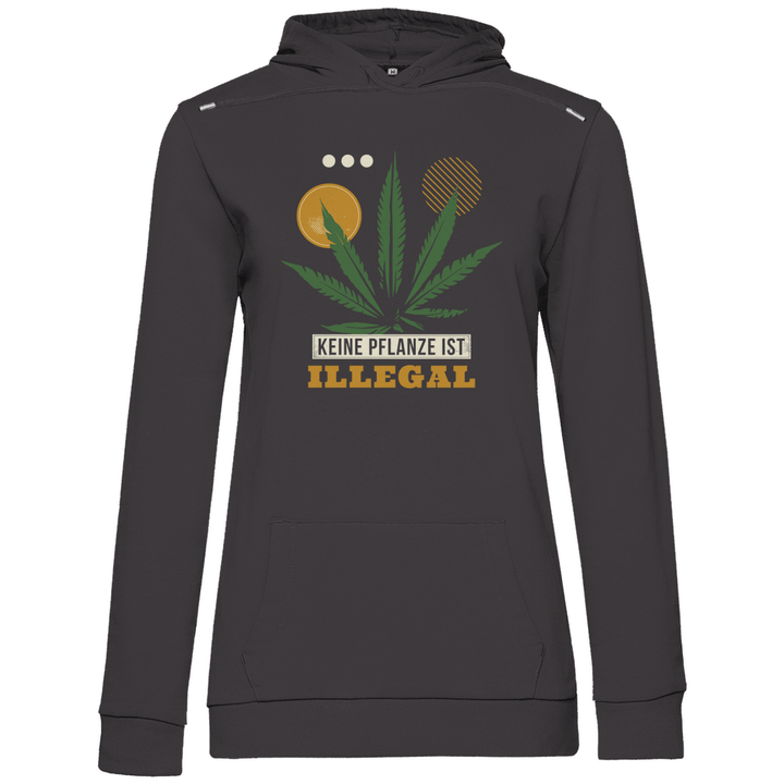 Keine Pflanze ist Illegal - Damen Hoodie - Textilzauber