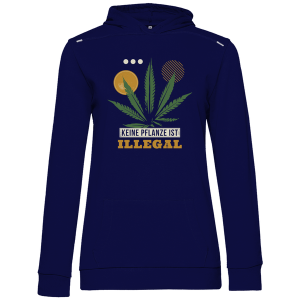 Keine Pflanze ist Illegal - Damen Hoodie - Textilzauber