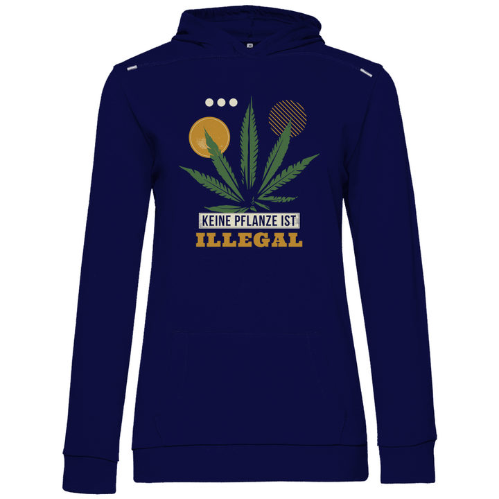 Keine Pflanze ist Illegal - Damen Hoodie - Textilzauber