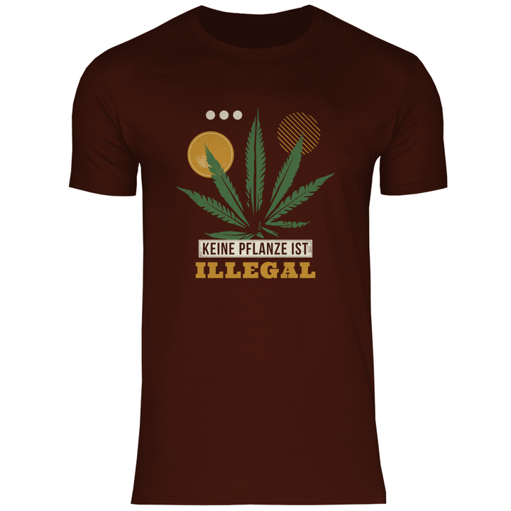 Keine Pflanze ist Illegal - Herren T - Shirt - Textilzauber