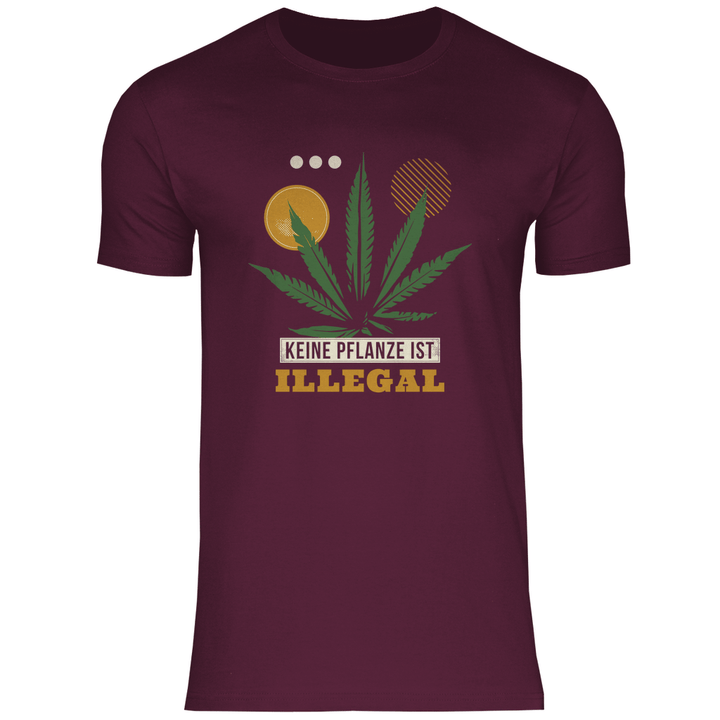 Keine Pflanze ist Illegal - Herren T - Shirt - Textilzauber