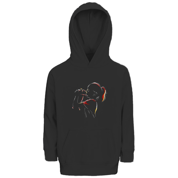 Kind mit Meerschweinchen - Premium Bio Kinderhoodie - Textilzauber