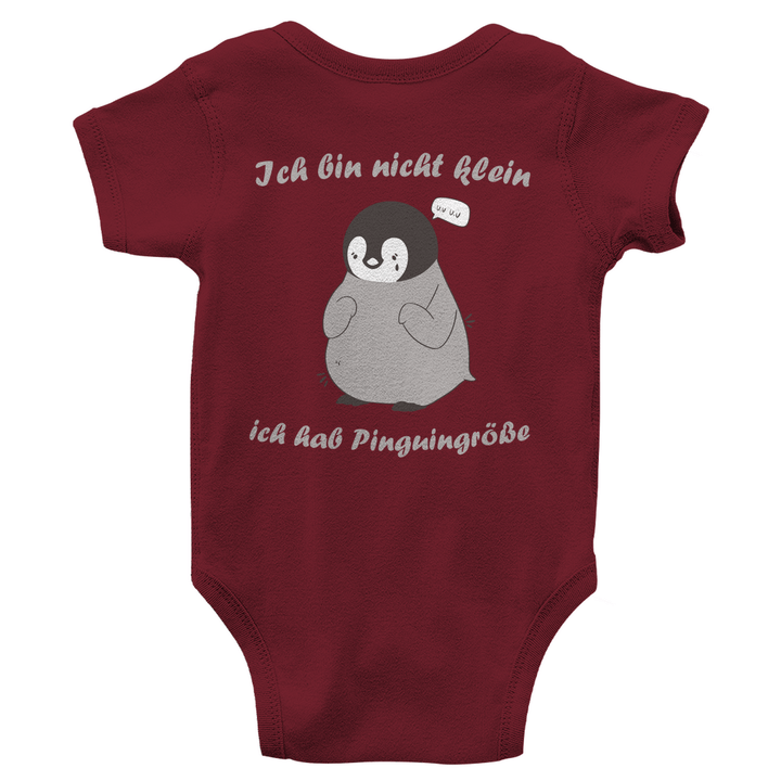 Kleiner Pinguin Bio Baby - Body mit Rückendruck - Textilzauber