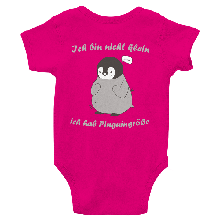 Kleiner Pinguin Bio Baby - Body mit Rückendruck - Textilzauber