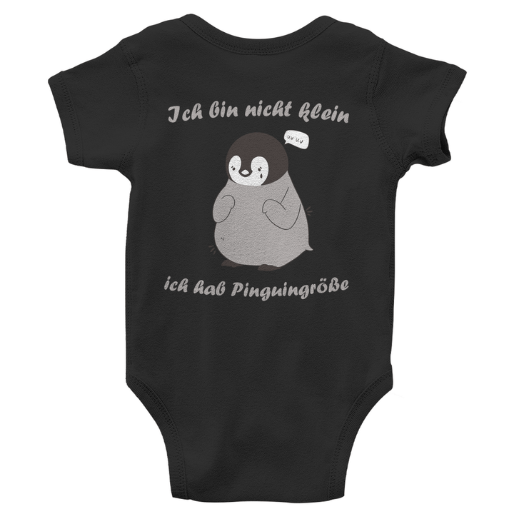 Kleiner Pinguin Bio Baby - Body mit Rückendruck - Textilzauber