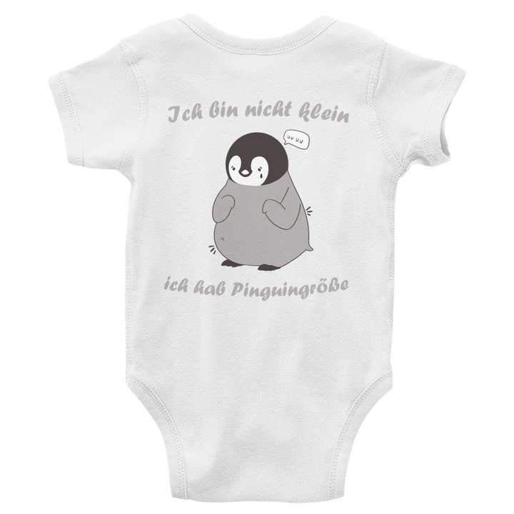 Kleiner Pinguin Bio Baby - Body mit Rückendruck - Textilzauber