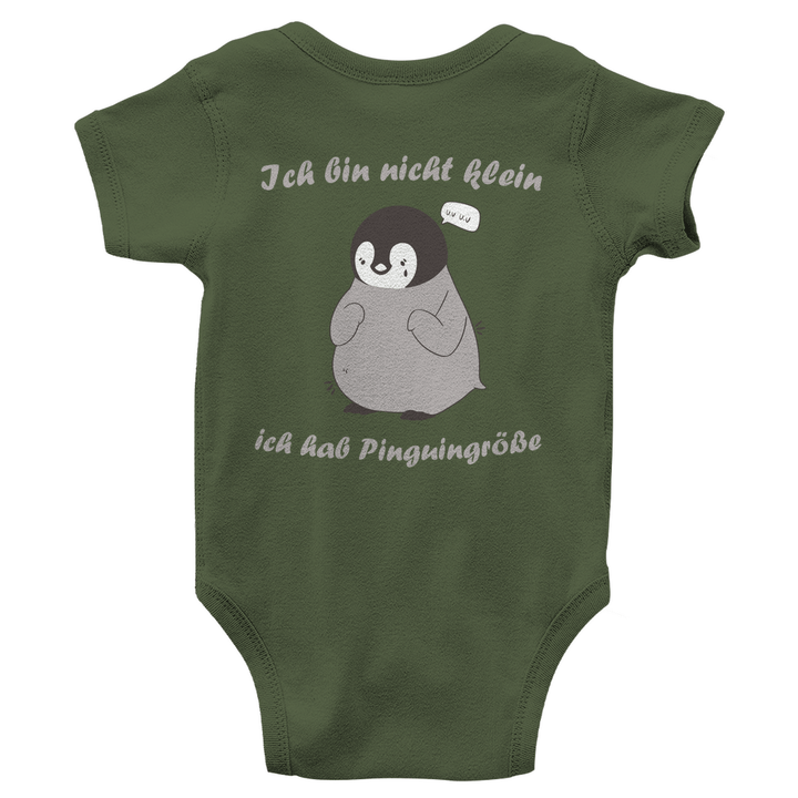 Kleiner Pinguin Bio Baby - Body mit Rückendruck - Textilzauber
