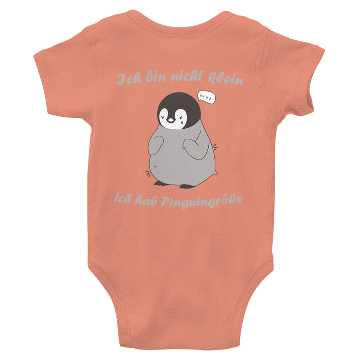 Kleiner Pinguin Bio Baby - Body mit Rückendruck - Textilzauber