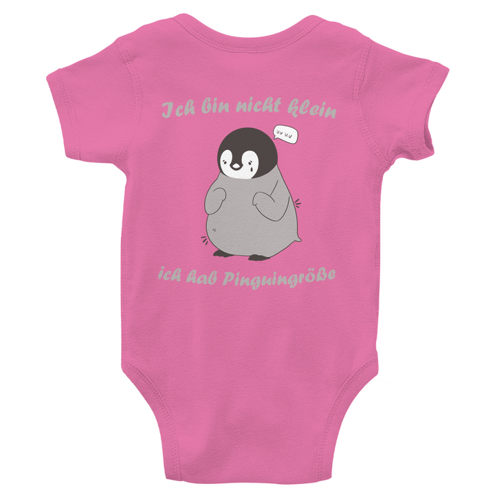 Kleiner Pinguin Bio Baby - Body mit Rückendruck - Textilzauber