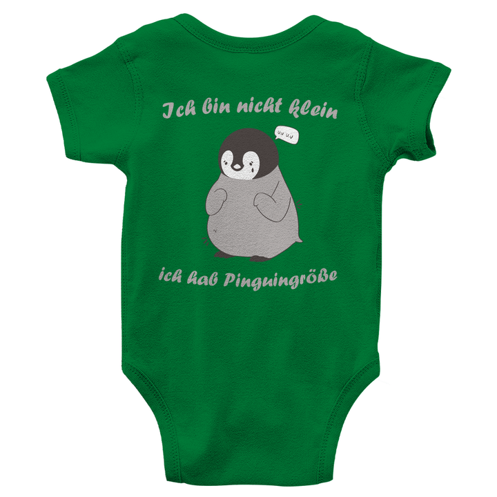 Kleiner Pinguin Bio Baby - Body mit Rückendruck - Textilzauber