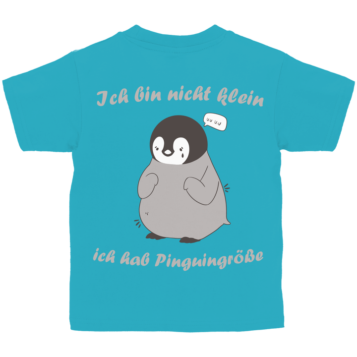 Kleiner Pinguin Kinder T - Shirt Rückendruck - Textilzauber