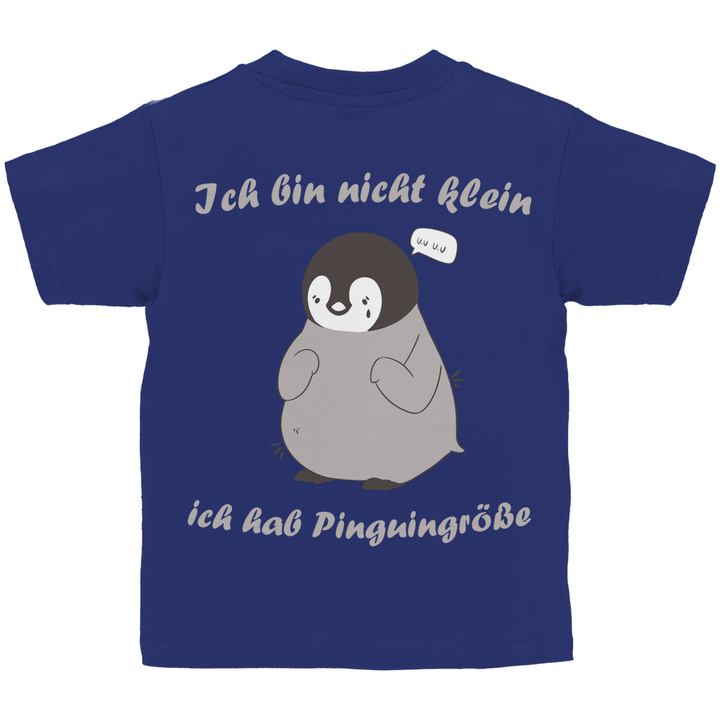 Kleiner Pinguin Kinder T - Shirt Rückendruck - Textilzauber