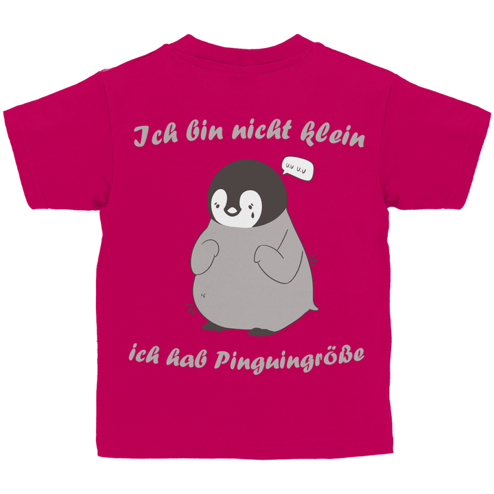 Kleiner Pinguin Kinder T - Shirt Rückendruck - Textilzauber