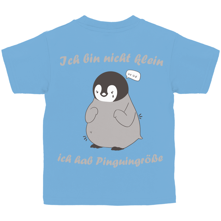 Kleiner Pinguin Kinder T - Shirt Rückendruck - Textilzauber