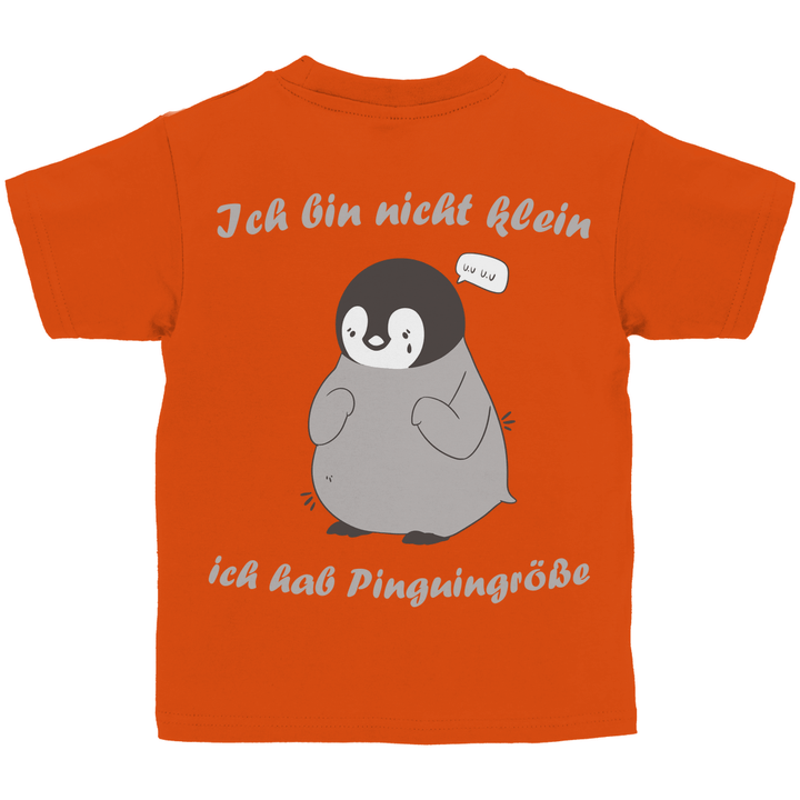 Kleiner Pinguin Kinder T - Shirt Rückendruck - Textilzauber