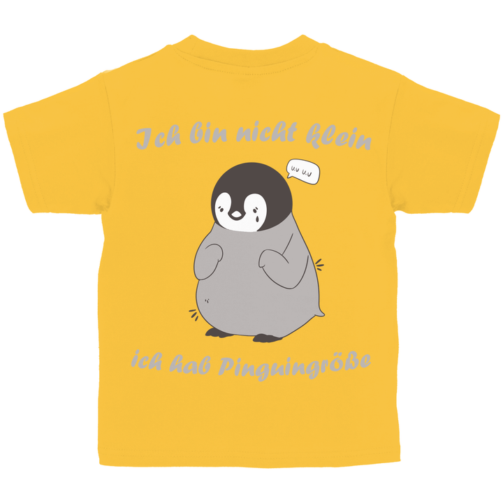 Kleiner Pinguin Kinder T - Shirt Rückendruck - Textilzauber