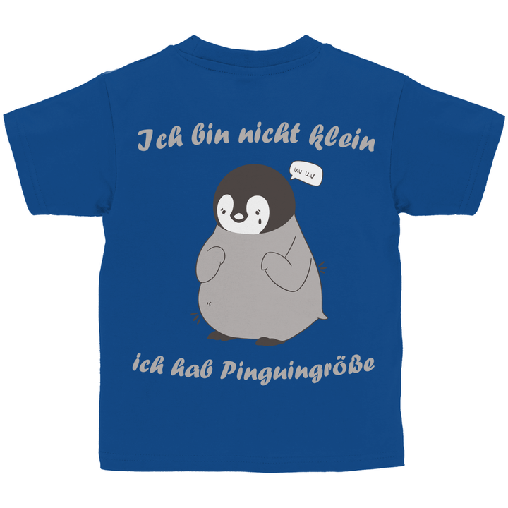 Kleiner Pinguin Kinder T - Shirt Rückendruck - Textilzauber