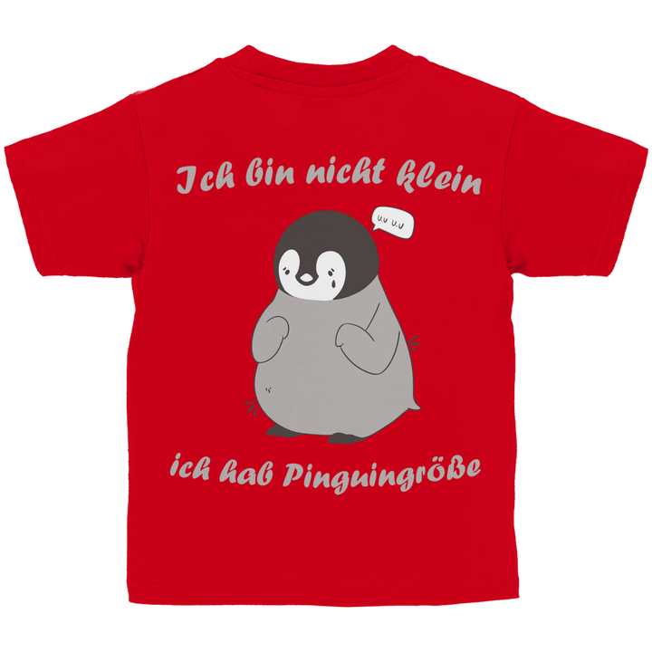 Kleiner Pinguin Kinder T - Shirt Rückendruck - Textilzauber