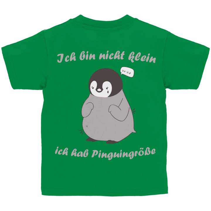 Kleiner Pinguin Kinder T - Shirt Rückendruck - Textilzauber