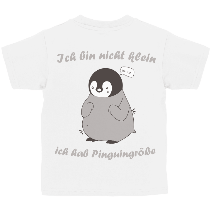 Kleiner Pinguin Kinder T - Shirt Rückendruck - Textilzauber
