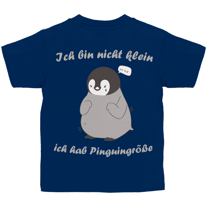 Kleiner Pinguin Kinder T - Shirt Rückendruck - Textilzauber