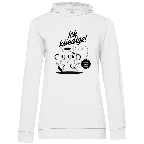 Klopapier Kündigung - Damen Hoodie - Textilzauber