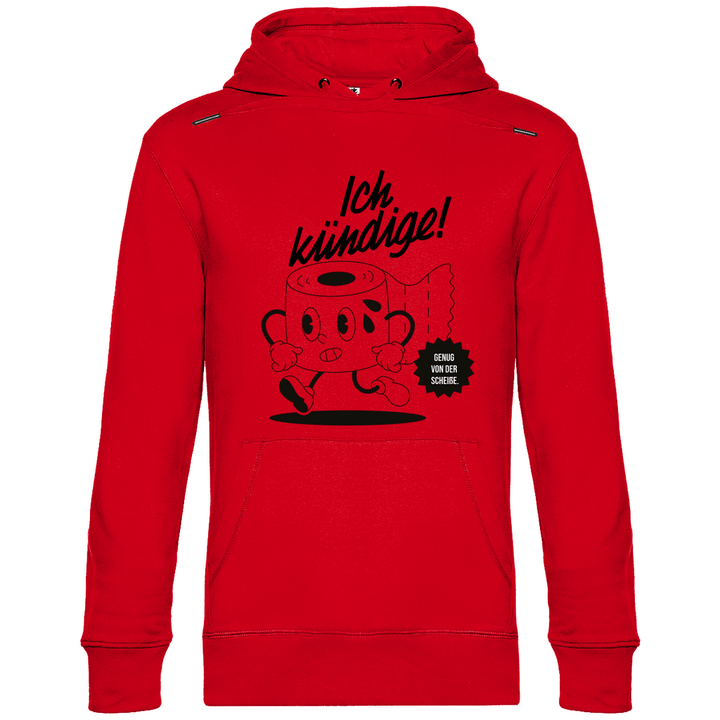 Klopapier Kündigung - Herren Hoodie - Textilzauber