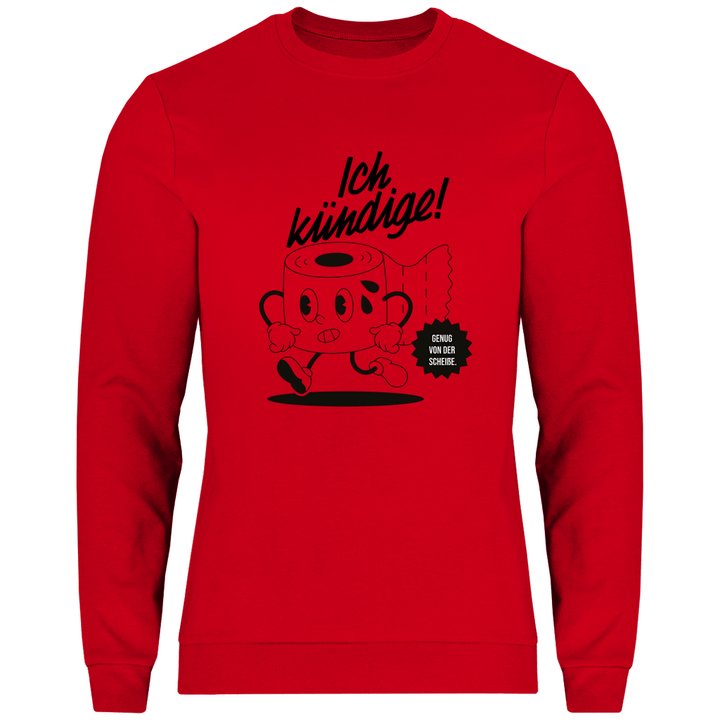 Klopapier Kündigung - Herren Sweatshirt - Textilzauber
