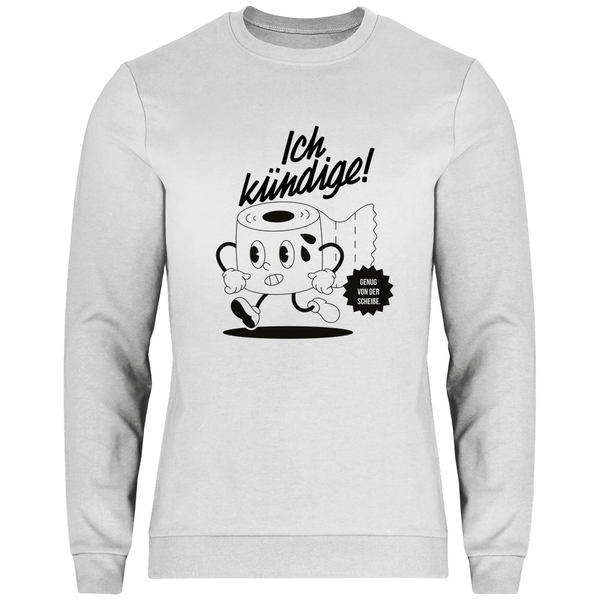 Klopapier Kündigung - Herren Sweatshirt - Textilzauber
