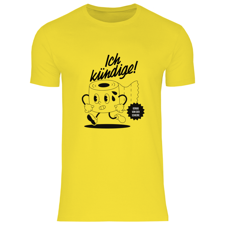 Klopapier Kündigung - Herren T - Shirt - Textilzauber