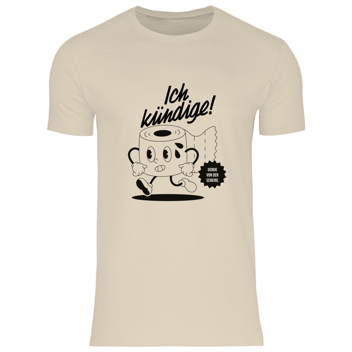Klopapier Kündigung - Herren T - Shirt - Textilzauber