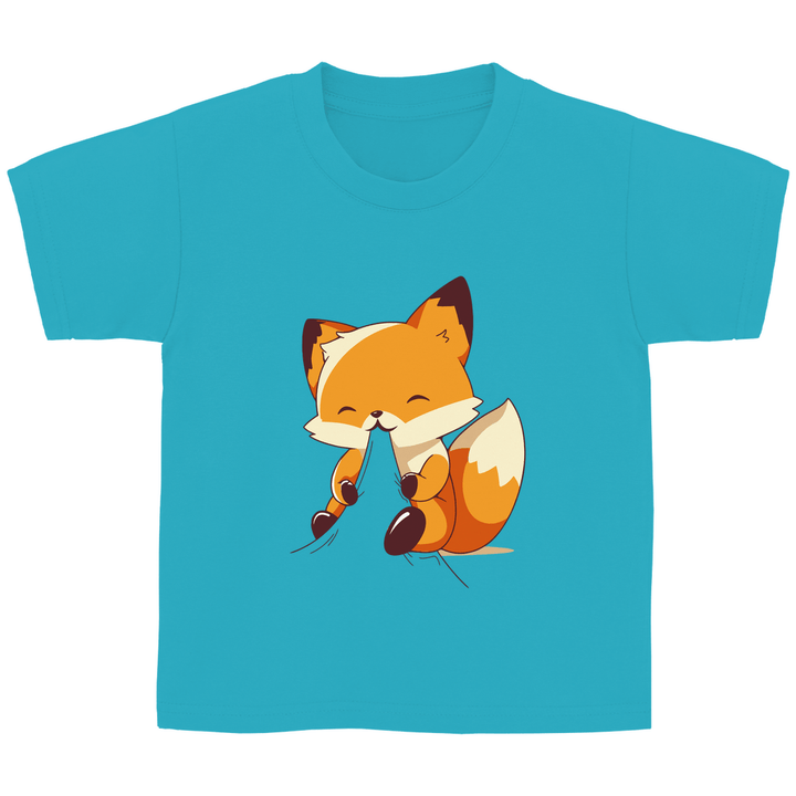 Knabbernder Fuchs - Kinder T - Shirt - Textilzauber