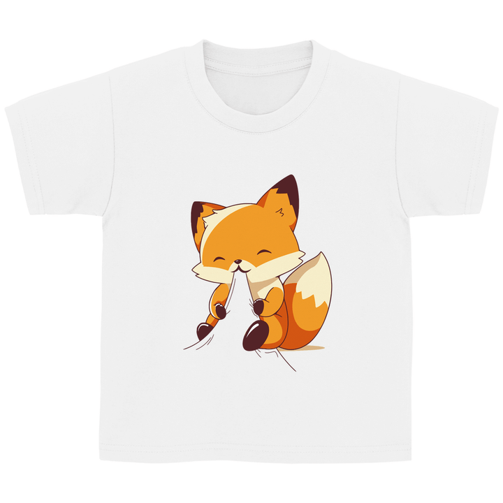 Knabbernder Fuchs - Kinder T - Shirt - Textilzauber