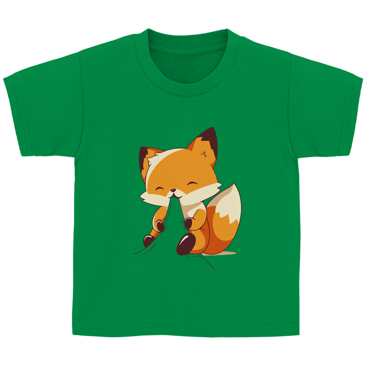 Knabbernder Fuchs - Kinder T - Shirt - Textilzauber