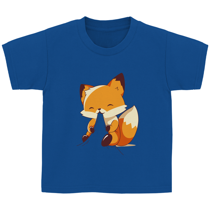 Knabbernder Fuchs - Kinder T - Shirt - Textilzauber