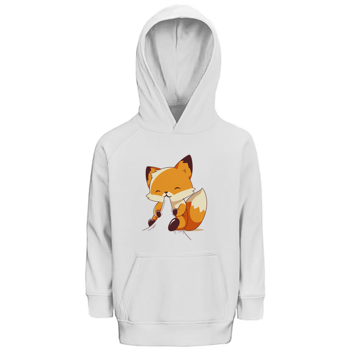 Knabbernder Fuchs - Premium Bio Kinderhoodie - Textilzauber