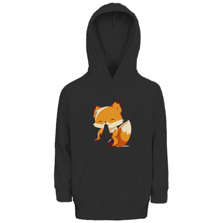 Knabbernder Fuchs - Premium Bio Kinderhoodie - Textilzauber
