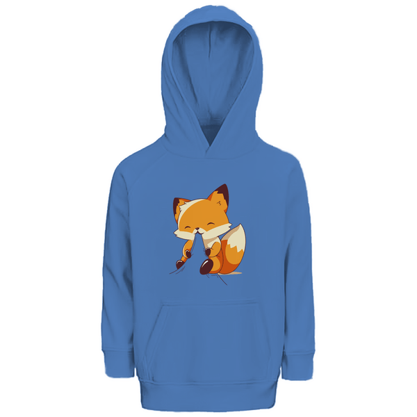 Knabbernder Fuchs - Premium Bio Kinderhoodie - Textilzauber