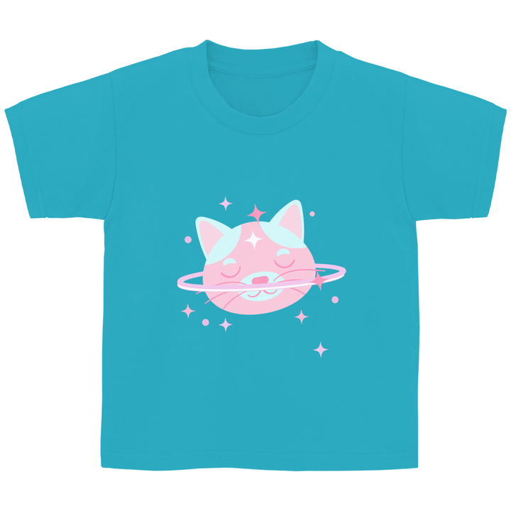 Kosmische Katze - Kinder T - Shirt - Textilzauber