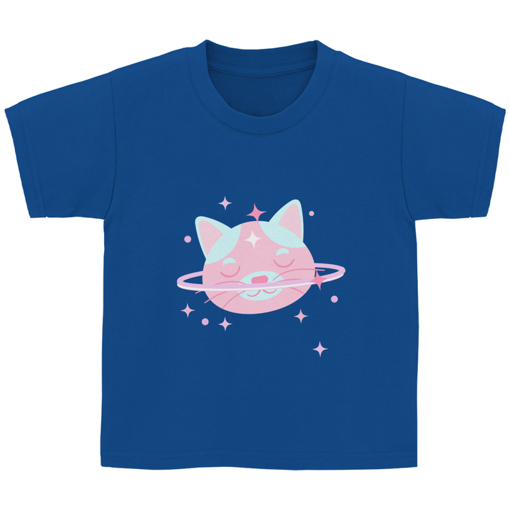 Kosmische Katze - Kinder T - Shirt - Textilzauber