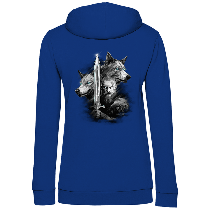 Krieger des Nordens - Damen Hoodie mit Rückendruck - Textilzauber
