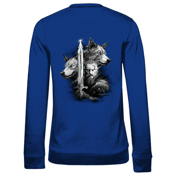 Krieger des Nordens - Damen Sweatshirt mit Rückendruck - Textilzauber