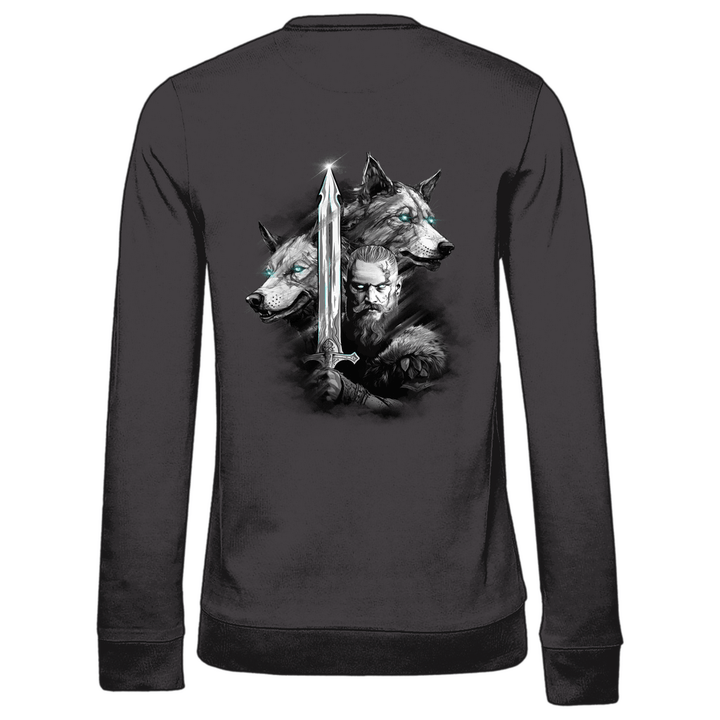 Krieger des Nordens - Damen Sweatshirt mit Rückendruck - Textilzauber