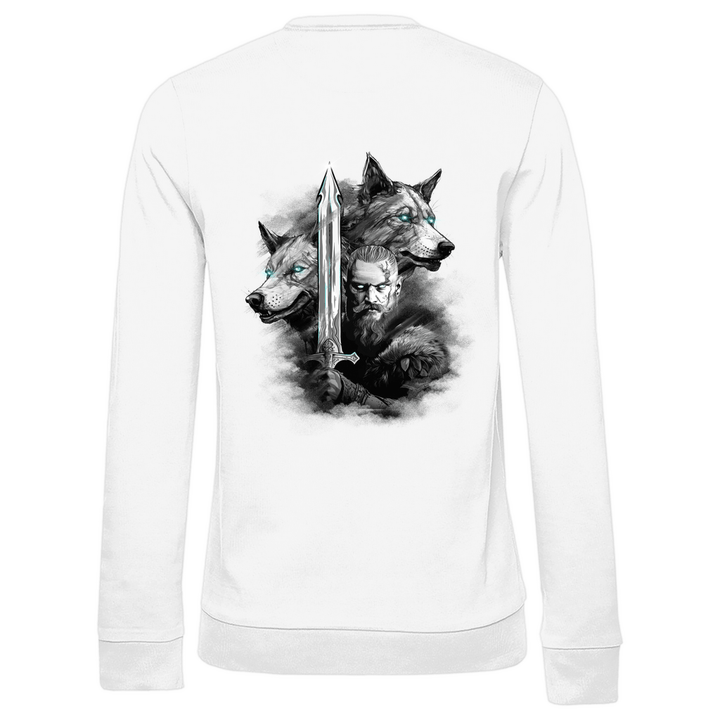 Krieger des Nordens - Damen Sweatshirt mit Rückendruck - Textilzauber